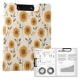 thumbnail image 1 of FORMRS A4 Clipboard Folder with Pen Holder Horizontal Foldable School Office Binder, Beige Sunflower Pattern, 1 of 9