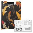 thumbnail image 1 of FORMRS A4 Clipboard Folder with Pen Holder Horizontal Foldable School Office Binder, Black Fish Pattern, 1 of 9