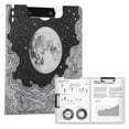 thumbnail image 1 of FORMRS A4 Clipboard Folder with Pen Holder Horizontal Foldable School Office Binder, Black Moon, 1 of 9