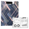 thumbnail image 1 of FORMRS A4 Clipboard Folder with Pen Holder Horizontal Foldable School Office Binder, Black Stripes, 1 of 9