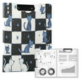 thumbnail image 1 of FORMRS A4 Clipboard Folder with Pen Holder Horizontal Foldable School Office Binder, Blue Cat Stars, 1 of 9