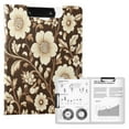 thumbnail image 1 of FORMRS A4 Clipboard Folder with Pen Holder Horizontal Foldable School Office Binder, Brown Floral, 1 of 9