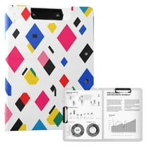 FORMRS A4 Clipboard Folder with Pen Holder Horizontal Foldable School Office Binder, Cartoon Graphic