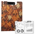 thumbnail image 1 of FORMRS A4 Clipboard Folder with Pen Holder Horizontal Foldable School Office Binder, Fall Pattern, 1 of 9