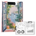 thumbnail image 1 of FORMRS A4 Clipboard Folder with Pen Holder Horizontal Foldable School Office Binder, Floral Seaside, 1 of 9