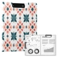 thumbnail image 1 of FORMRS A4 Clipboard Folder with Pen Holder Horizontal Foldable School Office Binder, Flowers Geometric Pattern, 1 of 9