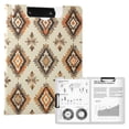 thumbnail image 1 of FORMRS A4 Clipboard Folder with Pen Holder Horizontal Foldable School Office Binder, Geometric Designs, 1 of 9