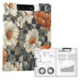 thumbnail image 1 of FORMRS A4 Clipboard Folder with Pen Holder Horizontal Foldable School Office Binder, Gray Floral Pattern, 1 of 9