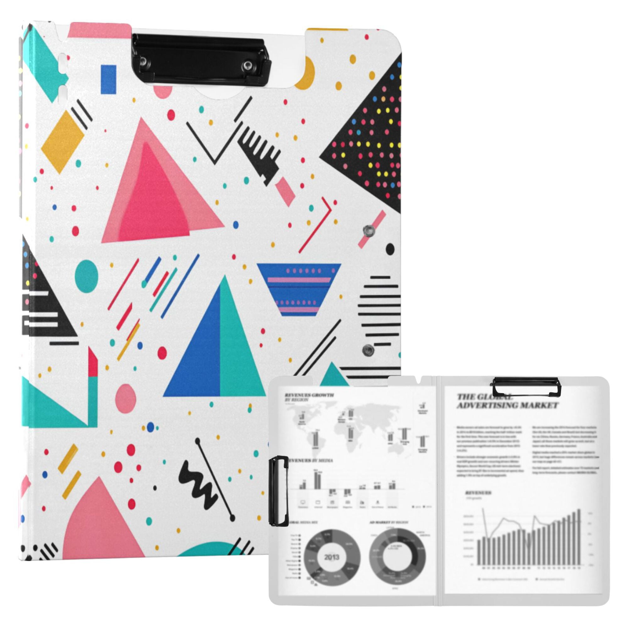 FORMRS A4 Clipboard Folder with Pen Holder Horizontal Foldable School ...