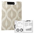 thumbnail image 1 of FORMRS A4 Clipboard Folder with Pen Holder Horizontal Foldable School Office Binder, Light Brown Pattern, 1 of 9