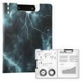 thumbnail image 1 of FORMRS A4 Clipboard Folder with Pen Holder Horizontal Foldable School Office Binder, Lightning Pattern, 1 of 9