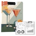 thumbnail image 1 of FORMRS A4 Clipboard Folder with Pen Holder Horizontal Foldable School Office Binder, Mid Century Orange Juice, 1 of 9