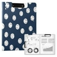 thumbnail image 1 of FORMRS A4 Clipboard Folder with Pen Holder Horizontal Foldable School Office Binder, Navy Blue Baseball Pattern, 1 of 9