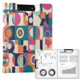 thumbnail image 1 of FORMRS A4 Clipboard Folder with Pen Holder Horizontal Foldable School Office Binder, Orange Geometric, 1 of 9