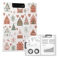thumbnail image 1 of FORMRS A4 Clipboard Folder with Pen Holder Horizontal Foldable School Office Binder, Orange Nordic Christmas, 1 of 9