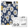 thumbnail image 1 of FORMRS A4 Clipboard Folder with Pen Holder Horizontal Foldable School Office Binder, Retro Daisy Pattern, 1 of 9