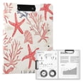 thumbnail image 1 of FORMRS A4 Clipboard Folder with Pen Holder Horizontal Foldable School Office Binder, Starfish Seashell, 1 of 9