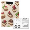 thumbnail image 1 of FORMRS A4 Clipboard Folder with Pen Holder Horizontal Foldable School Office Binder, Strawberry Cake, 1 of 9