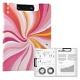 thumbnail image 1 of FORMRS A4 Clipboard Folder with Pen Holder Horizontal Foldable School Office Binder, Swirling Lines, 1 of 9