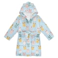 thumbnail image 1 of FORMRS Kids Bathrobe Unisex Hooded Robe Toddler Pajamas Sleepwear, Size 10-12T, Cute Rabbits, 1 of 7