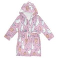 thumbnail image 1 of FORMRS Kids Bathrobe Unisex Hooded Robe Toddler Pajamas Sleepwear, Size 10-12T, Purple Halloween, 1 of 7