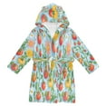 thumbnail image 1 of FORMRS Niños Bathrobe Unisex Hooded Robe Soft Plush Pajamas Sleepwear, Size 10-12T, Various Tomatoes, 1 of 7