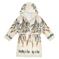 thumbnail image 1 of FORMRS Niños Bathrobe Unisex Hooded Robe Soft Plush Pajamas Sleepwear, Size 2-3T, Christmas Light, 1 of 7