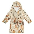 thumbnail image 1 of FORMRS Niños Bathrobe Unisex Hooded Robe Soft Plush Pajamas Sleepwear, Size 2-3T, Fall Book, 1 of 7