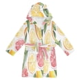 thumbnail image 1 of FORMRS Kids Bathrobe Unisex Hooded Robe Toddler Pajamas Sleepwear, Size 2-3T, Grapefruit Slices, 1 of 7