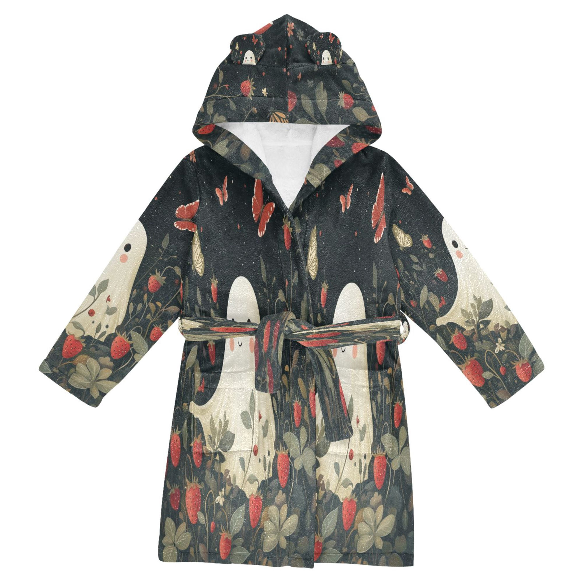 Ghost Sleep Robe FORMRS Niños Bathrobe Unisex Hooded Robe Soft Plush Pajamas Sleepwear ...