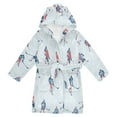 thumbnail image 1 of FORMRS Niños Bathrobe Unisex Hooded Robe Soft Plush Pajamas Sleepwear, Size 2-3T, Hockey Action Zone, 1 of 7