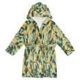 thumbnail image 1 of FORMRS Niños Bathrobe Unisex Hooded Robe Soft Plush Pajamas Sleepwear, Size 2-3T, Orange Tree, 1 of 7