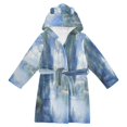 thumbnail image 1 of FORMRS Niños Bathrobe Unisex Hooded Robe Soft Plush Pajamas Sleepwear, Size 2-3T, Plants and River, 1 of 7