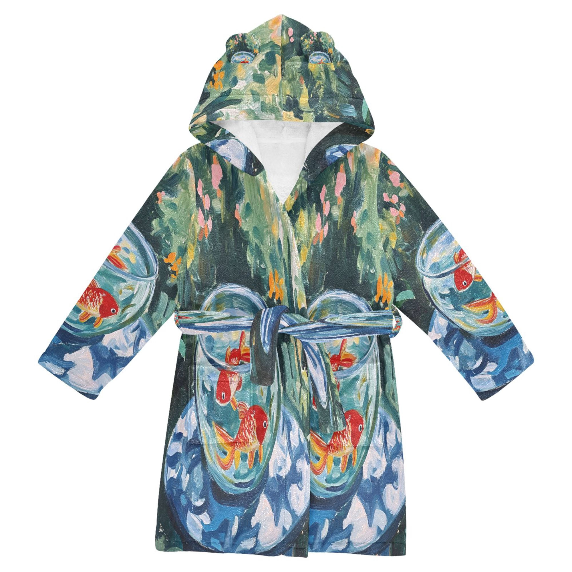 Red Robe For Baby FORMRS Kids Bathrobe Unisex Hooded Robe Toddler Pajamas Sleepwear, Size ...