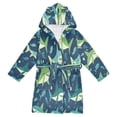 thumbnail image 1 of FORMRS Niños Bathrobe Unisex Hooded Robe Soft Plush Pajamas Sleepwear, Size 2-3T, Sharks Pattern, 1 of 7