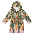 thumbnail image 1 of FORMRS Niños Bathrobe Unisex Hooded Robe Soft Plush Pajamas Sleepwear, Size 2-3T, Vibrant Oranges, 1 of 7
