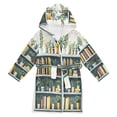 thumbnail image 1 of FORMRS Niños Bathrobe Unisex Hooded Robe Soft Plush Pajamas Sleepwear, Size 2-3T, White Shelf, 1 of 7
