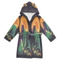 thumbnail image 1 of FORMRS Kids Bathrobe Unisex Hooded Robe Toddler Pajamas Sleepwear, Size 4-6T, Abstract Animals, 1 of 7