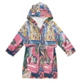 thumbnail image 1 of FORMRS Niños Bathrobe Unisex Hooded Robe Soft Plush Pajamas Sleepwear, Size 4-6T, Art Cat, 1 of 7