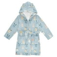 thumbnail image 1 of FORMRS Kids Bathrobe Unisex Hooded Robe Toddler Pajamas Sleepwear, Size 4-6T, Blue Rabbits, 1 of 7