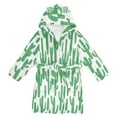 thumbnail image 1 of FORMRS Niños Bathrobe Unisex Hooded Robe Soft Plush Pajamas Sleepwear, Size 4-6T, Cactus Pattern, 1 of 7