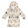 thumbnail image 1 of FORMRS Niños Bathrobe Unisex Hooded Robe Soft Plush Pajamas Sleepwear, Size 4-6T, Christmas Gift Pattern, 1 of 7