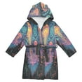 thumbnail image 1 of FORMRS Kids Bathrobe Unisex Hooded Robe Toddler Pajamas Sleepwear, Size 4-6T, Psychedelic Jellyfish, 1 of 7