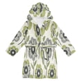 thumbnail image 1 of FORMRS Kids Bathrobe Unisex Hooded Robe Toddler Pajamas Sleepwear, Size 4-6T, Retro Flower, 1 of 7