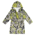 thumbnail image 1 of FORMRS Niños Bathrobe Unisex Hooded Robe Soft Plush Pajamas Sleepwear, Size 7-9T, Beige Flower Pattern, 1 of 7