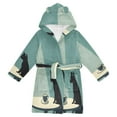 thumbnail image 1 of FORMRS Niños Bathrobe Unisex Hooded Robe Soft Plush Pajamas Sleepwear, Size 7-9T, Black Cat, 1 of 7