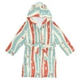thumbnail image 1 of FORMRS Niños Bathrobe Unisex Hooded Robe Soft Plush Pajamas Sleepwear, Size 7-9T, Light Blue Pattern, 1 of 7