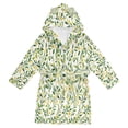 thumbnail image 1 of FORMRS Kids Bathrobe Unisex Hooded Robe Toddler Pajamas Sleepwear, Size 7-9T, Olive Leaf, 1 of 7