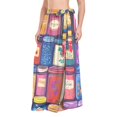 thumbnail image 1 of FORMRS Womens Long Sarong Beach Wrap Semi-Sheer Bikini Skirt Bathing Swimsuit Cover Up, Blue Jam, 1 of 7
