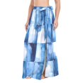 thumbnail image 1 of FORMRS Womens Beach Sarong Semi-Sheer Bikini Wrap Skirt Swimsuit Cover-ups, Blue Pattern, 1 of 7